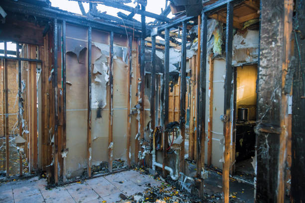 Professional Fire Damage Removal technician working in Fallbrook, CA